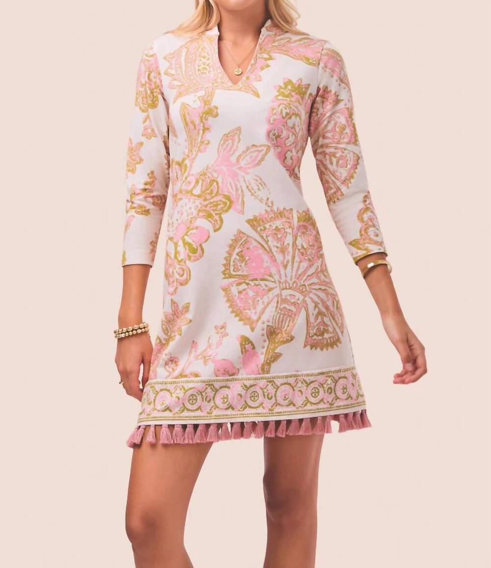 NEW SPARTINA 449 kit jersey dress in castillo jacobean cream